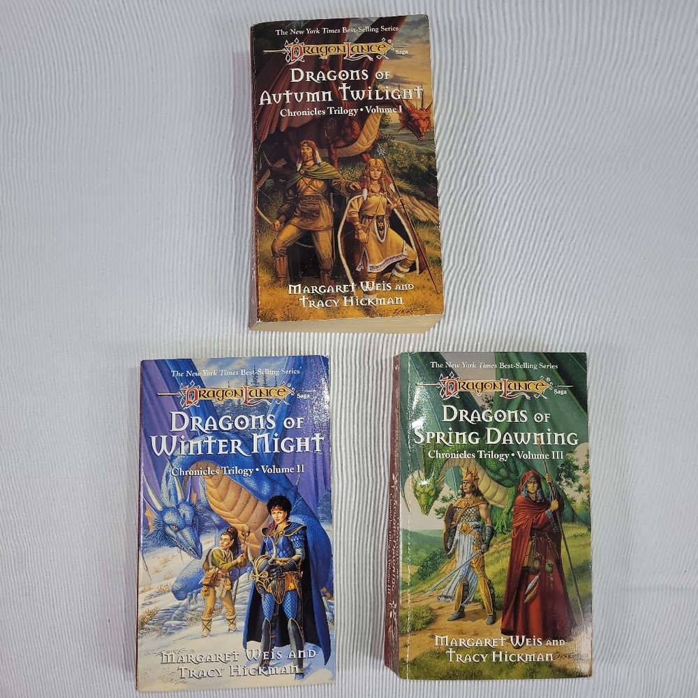 AD&D Dragonlance Chronicles Trilogy 3 Paperback Novel Books